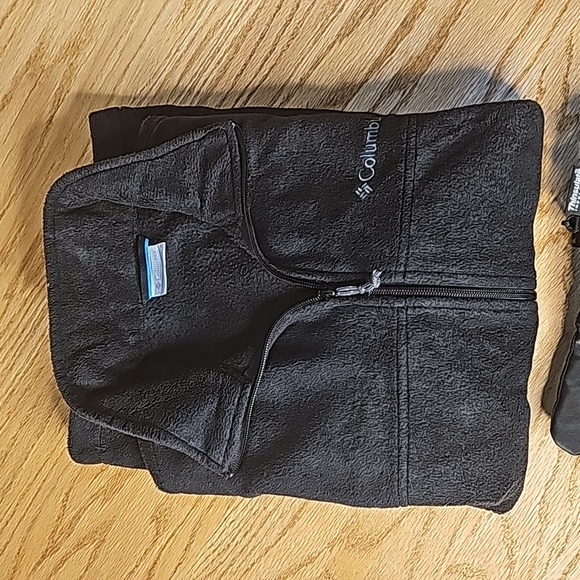 Columbia Fleece Full Zip Jacket, M Black - Picture 7 of 8